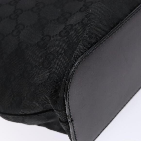 GUCCI GG Canvas Shoulder Bag Black Silver - Picture 13 of 16